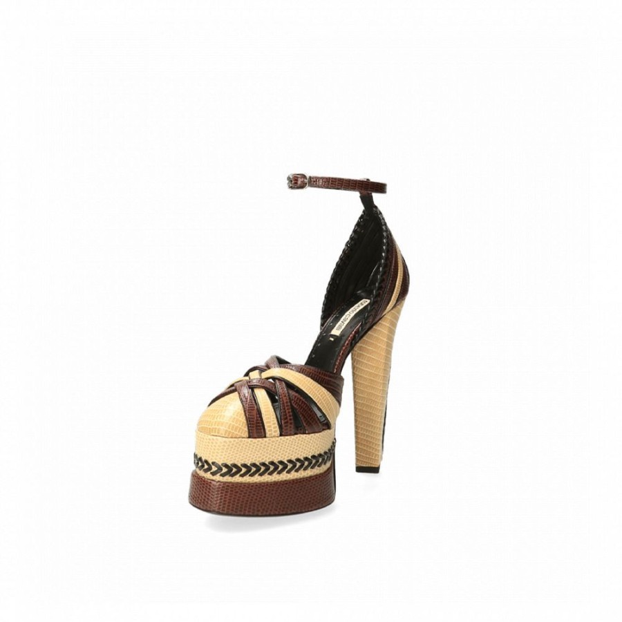 Femme Roberto Cavalli Sandales | Sandale Tressee Roberto Cavalli