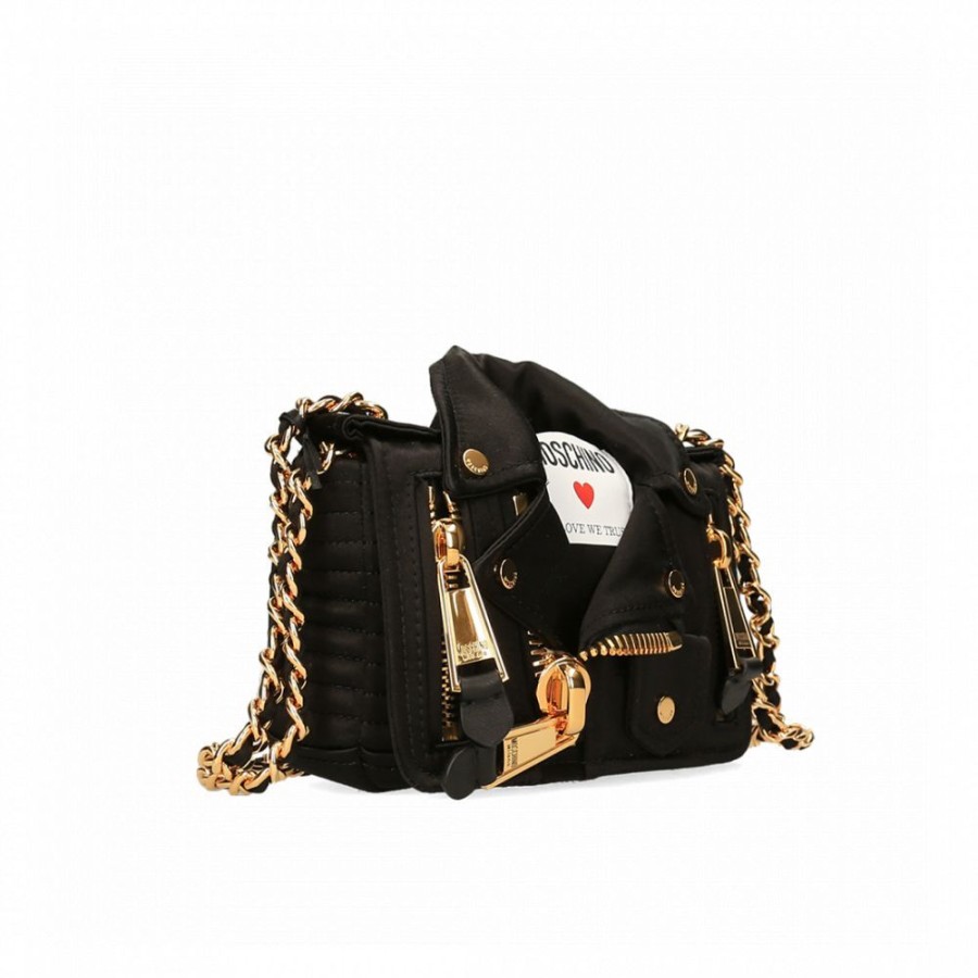 Femme Moschino Sacs Epaule | Sac Biker In Love We Trust Moschino